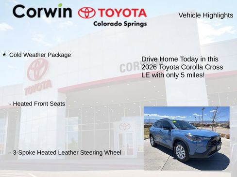 Used 2026 Toyota Corolla Cross LE AWD/4WD image 7