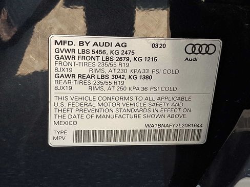 Used 2020 Audi Q5 2.0T Premium Plus w/ Premium Plus Package AWD/4WD image 30
