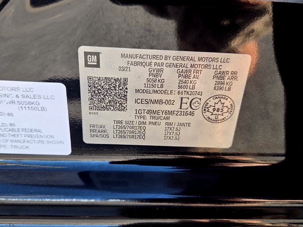 Used 2021 GMC Sierra 2500 SLE AWD/4WD image 17