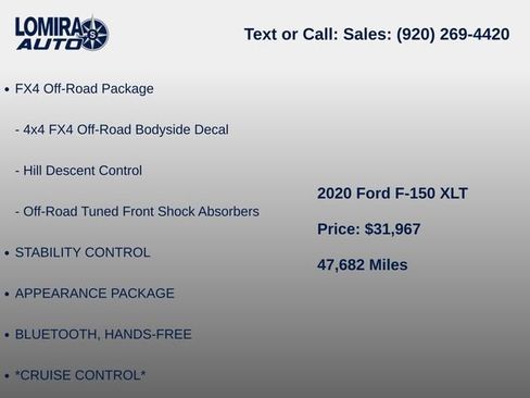 Used 2020 Ford F150 XLT w/ Equipment Group 301A Mid AWD/4WD image 8