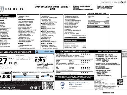 Used 2024 Buick Encore GX Sport Touring AWD/4WD image 58