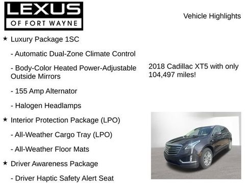 Used 2018 Cadillac XT5 Luxury w/ Driver Awareness Package FWD image 8