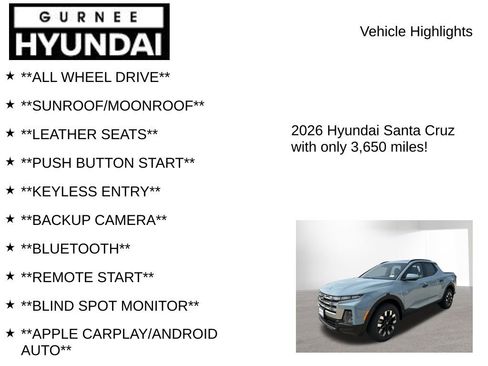 Used 2026 Hyundai Santa Cruz SEL AWD/4WD image 8