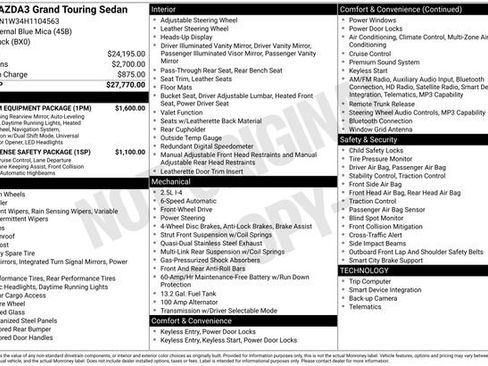 Used 2017 MAZDA MAZDA3 Grand Touring w/ Premium Equipment Package image 33