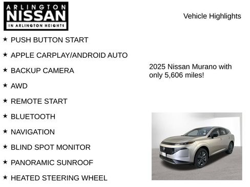 Used 2025 Nissan Murano SL w/ Cargo Package AWD/4WD image 8