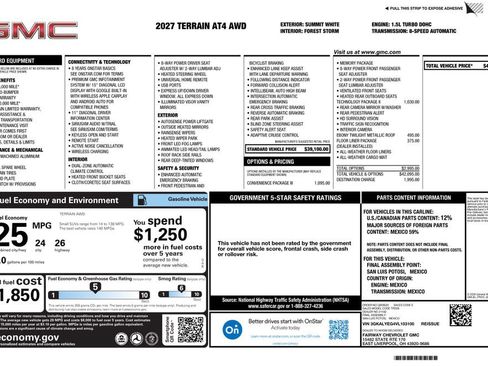 New 2027 GMC Terrain AT4 w/ Convenience Package III AWD/4WD image 4