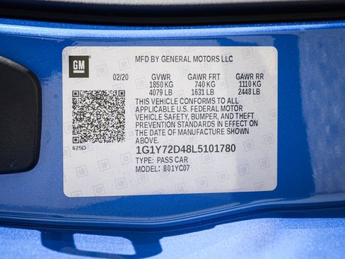 Used 2020 Chevrolet Corvette Stingray Preferred Cpe w/ 2LT Preferred Equipment Group RWD image 37
