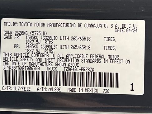 Used 2024 Toyota Tacoma TRD Sport RWD image 22