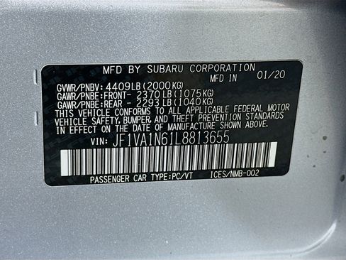 Used 2020 Subaru WRX Limited image 12