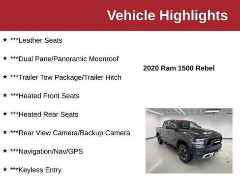 Used 2020 RAM 1500 Rebel w/ Level 2 Equipment Group AWD/4WD image 10