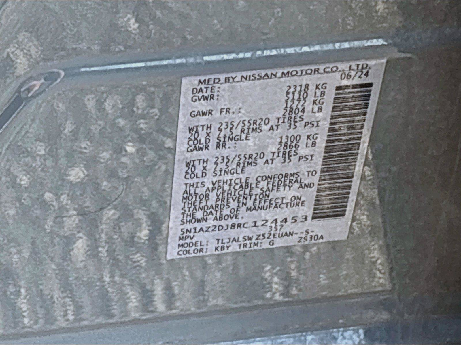 Used 2024 Nissan Murano Platinum w/ Cargo Package FWD image 33