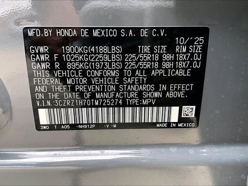 Used 2026 Honda HR-V EX-L image 34