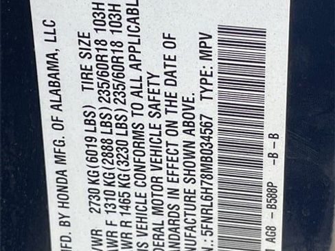 Certified 2021 Honda Odyssey EX-L image 30