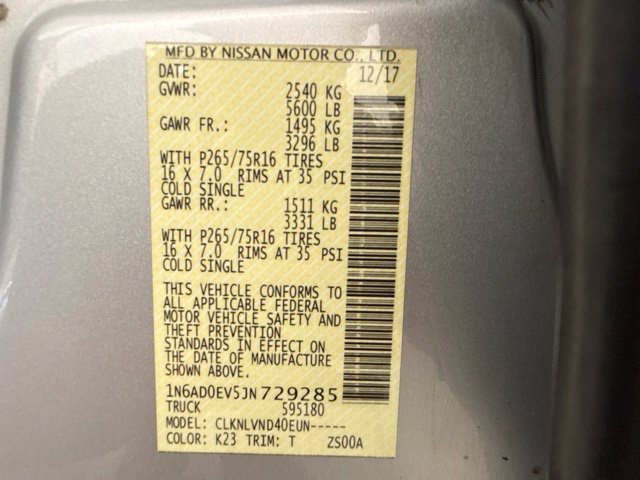Used 2018 Nissan Frontier PRO-4X AWD/4WD image 15