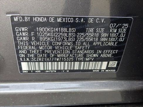 New 2026 Honda HR-V EX-L image 18