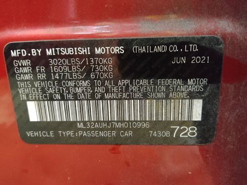 Used 2021 Mitsubishi Mirage FWD image 33