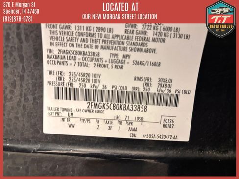Used 2019 Ford Flex SEL w/ Equipment Group 202A FWD image 53