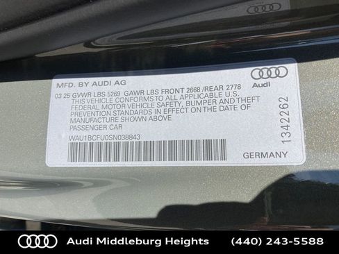 Certified 2025 Audi A5 2.0T Premium w/ Convenience Package image 23