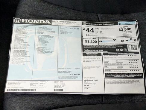 New 2025 Honda Accord Sport image 17