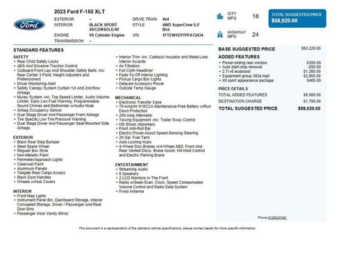 Used 2023 Ford F150 XLT w/ Equipment Group 302A High image 40