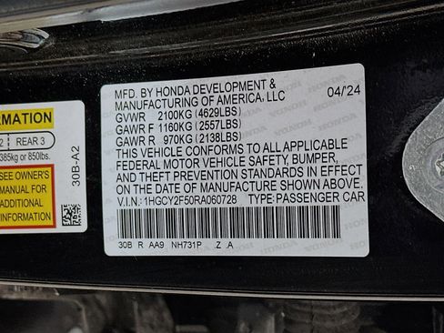 Certified 2024 Honda Accord Sport image 31