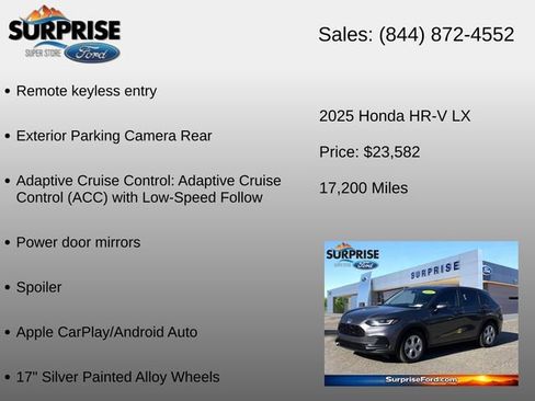 Used 2025 Honda HR-V LX image 12