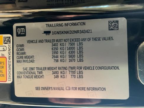 Used 2022 Chevrolet Tahoe LT w/ LT Signature Plus Package image 27