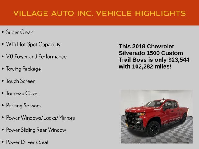 Used 2019 Chevrolet Silverado 1500 Custom Trail Boss w/ Custom Convenience Package AWD/4WD image 7