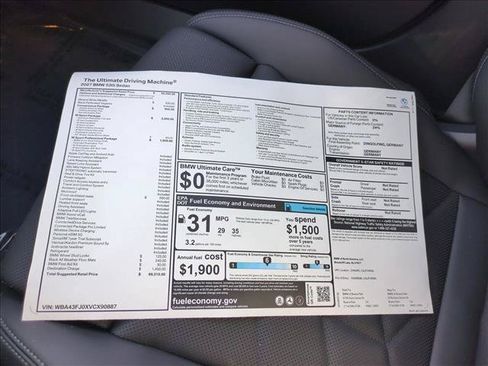 New 2027 BMW 530i w/ M Sport Package RWD image 18