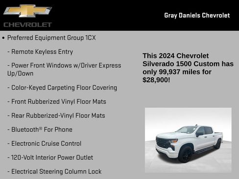 Certified 2024 Chevrolet Silverado 1500 Custom image 12