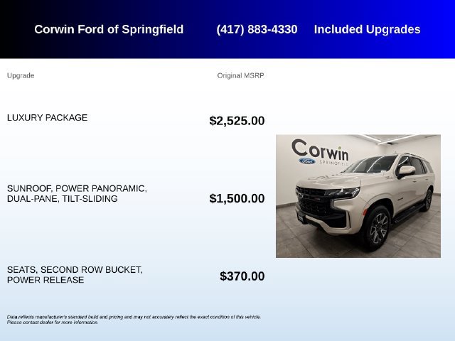 Used 2024 Chevrolet Tahoe Z71 w/ Luxury Package AWD/4WD image 5