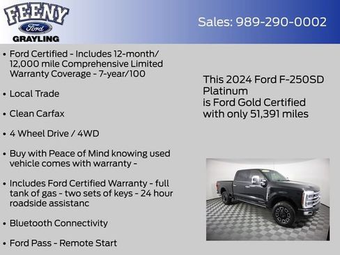 Used 2024 Ford F250 Platinum w/ FX4 Off-Road Package AWD/4WD image 5