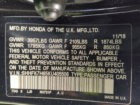 Used 2019 Honda Civic EX image 33