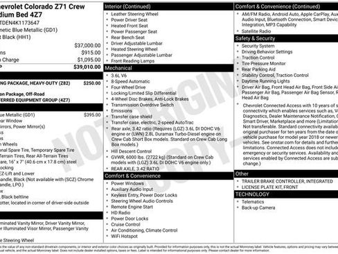 Used 2019 Chevrolet Colorado Z71 AWD/4WD image 35
