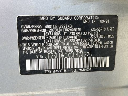 Certified 2025 Subaru Forester Limited AWD/4WD image 54