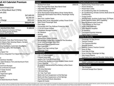 Used 2015 Audi A5 2.0T Premium w/ Audi MMI Navigation image 36