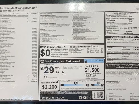 Certified 2025 BMW 330i xDrive Sedan w/ Premium Package AWD/4WD image 31