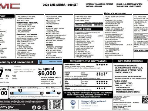 Used 2025 GMC Sierra 1500 SLT w/ SLT Premium Plus Package AWD/4WD image 40