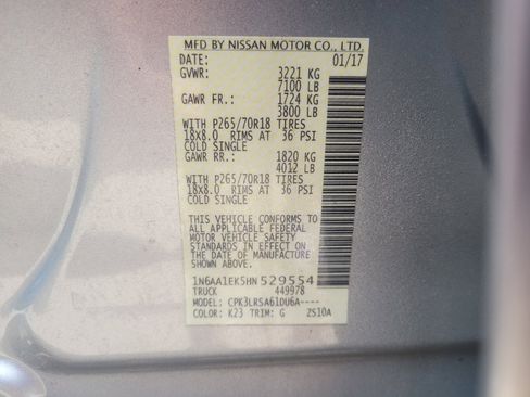 Used 2017 Nissan Titan S RWD image 33