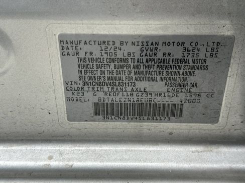 Used 2025 Nissan Versa S w/ S Plus Package FWD image 25