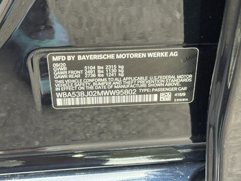 Used 2021 BMW 540i w/ M Sport Package RWD image 50