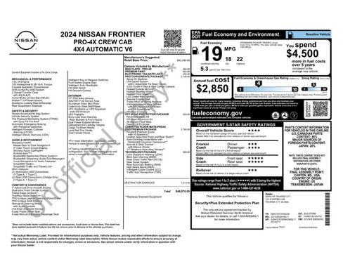 Used 2024 Nissan Frontier PRO-4X w/ Pro Premium Package AWD/4WD image 10