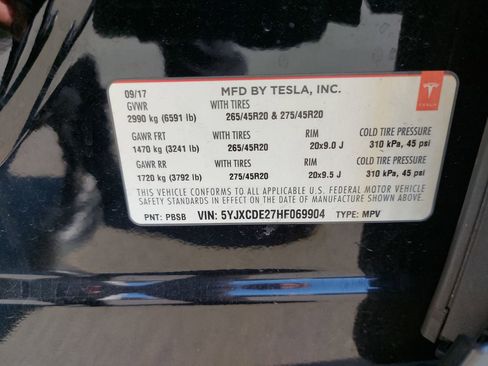 Used 2017 Tesla Model X 75D image 11