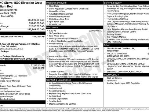 Used 2024 GMC Sierra 1500 Elevation w/ LPO, GMC Protection Package AWD/4WD image 24