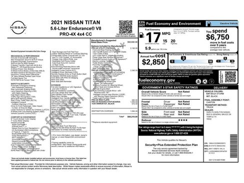 Used 2021 Nissan Titan PRO-4X w/ Pro-4x Convenience Package AWD/4WD image 30