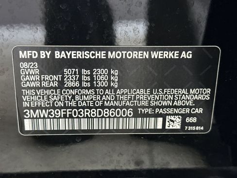 Used 2024 BMW 330e w/ Convenience Package RWD image 28
