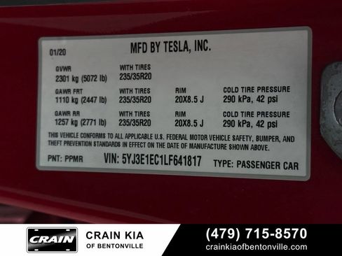 Used 2020 Tesla Model 3 Performance AWD/4WD image 33