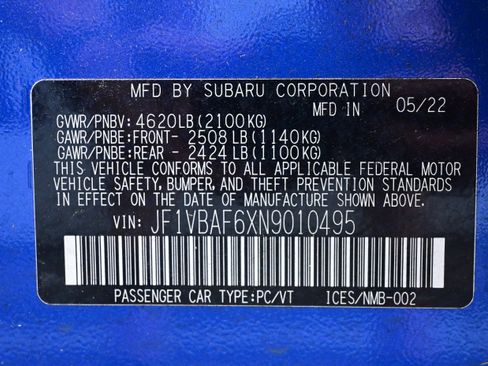 Used 2022 Subaru WRX Premium AWD/4WD image 17