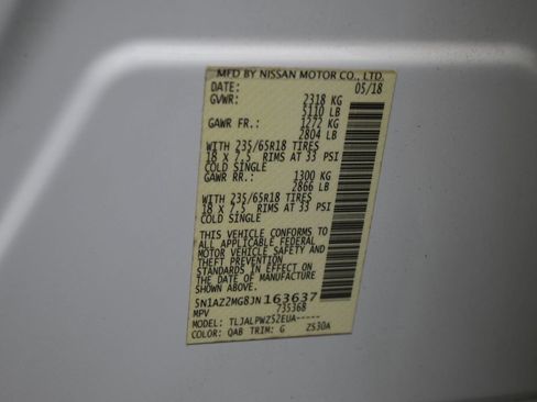 Used 2018 Nissan Murano S w/ Cargo Package FWD image 23