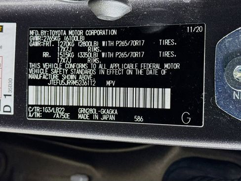 Used 2021 Toyota 4Runner SR5 Premium w/ Moonroof Package image 33